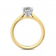 FlyerFit® 14K Yellow and 14K White Gold Solitaire Engagement Ring