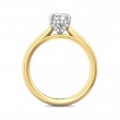 FlyerFit® 14K Yellow and 14K White Gold Solitaire Engagement Ring