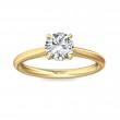 FlyerFit® 18K Yellow Gold Solitaire Engagement Ring