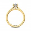 FlyerFit® 18K Yellow Gold Solitaire Engagement Ring