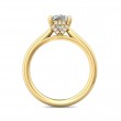 FlyerFit® 18K Yellow Gold Solitaire Engagement Ring