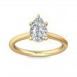 FlyerFit® 14K Yellow Gold Solitaire Engagement Ring