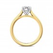 FlyerFit® 14K Yellow and 14K White Gold Solitaire Engagement Ring