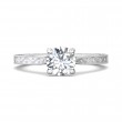 FlyerFit® 18K White Gold Vintage Engagement Ring