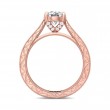 FlyerFit® 18K Pink Gold Vintage Engagement Ring