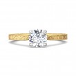 FlyerFit® 14K Yellow and 14K White Gold Vintage Engagement Ring