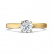 FlyerFit® 14K Yellow Gold Solitaire Engagement Ring