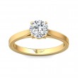 FlyerFit® 14K Yellow Gold Solitaire Engagement Ring