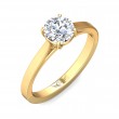 FlyerFit® 14K Yellow Gold Solitaire Engagement Ring