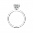 FlyerFit® 18K White Gold Solitaire Engagement Ring