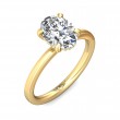 FlyerFit® 14K Yellow Gold Solitaire Engagement Ring