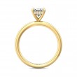 FlyerFit® 18K Yellow Gold Solitaire Engagement Ring