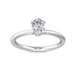 FlyerFit® Platinum Solitaire Engagement Ring