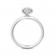 FlyerFit® 18K White Gold Solitaire Engagement Ring