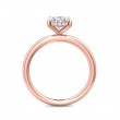 FlyerFit® 14K Pink Gold Solitaire Engagement Ring