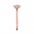 FlyerFit® 14K Pink Gold Solitaire Engagement Ring