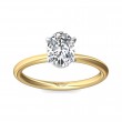 FlyerFit® 14K Yellow and 14K White Gold Solitaire Engagement Ring