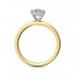 FlyerFit® 14K Yellow and 14K White Gold Solitaire Engagement Ring