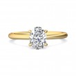 FlyerFit® 18K Yellow Gold Solitaire Engagement Ring