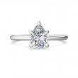 FlyerFit® Platinum Solitaire Engagement Ring