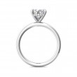 FlyerFit® Platinum Solitaire Engagement Ring