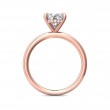 FlyerFit® 14K Pink Gold Solitaire Engagement Ring