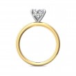 FlyerFit® 14K Yellow and 14K White Gold Solitaire Engagement Ring