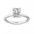 FlyerFit® 18K White Gold Solitaire Engagement Ring