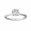 FlyerFit® 14K White Gold Solitaire Engagement Ring