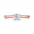 FlyerFit® 14K Pink Gold Solitaire Engagement Ring