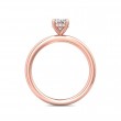 FlyerFit® 14K Pink Gold Solitaire Engagement Ring