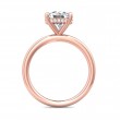 FlyerFit® 14K Pink Gold Solitaire Engagement Ring