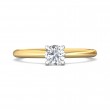 FlyerFit® 14K Yellow and 14K White Gold Solitaire Engagement Ring