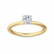 FlyerFit® 14K Yellow and 14K White Gold Solitaire Engagement Ring