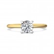 FlyerFit® 14K Yellow and 14K White Gold Solitaire Engagement Ring