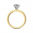 FlyerFit® 14K Yellow and 14K White Gold Solitaire Engagement Ring