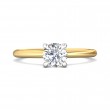 FlyerFit® 14K Yellow and 14K White Gold Solitaire Engagement Ring