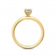 FlyerFit® 18K Yellow Gold Solitaire Engagement Ring