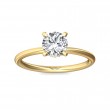 FlyerFit® 14K Yellow Gold Solitaire Engagement Ring