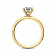 FlyerFit® 14K Yellow Gold Solitaire Engagement Ring