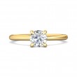 FlyerFit® 18K Yellow Gold Solitaire Engagement Ring