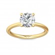 FlyerFit® 14K Yellow Gold Solitaire Engagement Ring