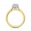 FlyerFit® 14K Yellow and 14K White Gold Solitaire Engagement Ring