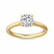 FlyerFit® 14K Yellow Gold Solitaire Engagement Ring