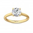 FlyerFit® 14K Yellow Gold Solitaire Engagement Ring