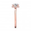 FlyerFit® 18K Pink Gold Solitaire Engagement Ring