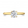 FlyerFit® 14K Yellow Gold Solitaire Engagement Ring