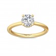 FlyerFit® 14K Yellow Gold Solitaire Engagement Ring