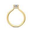 FlyerFit® 14K Yellow Gold Solitaire Engagement Ring