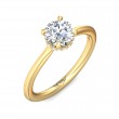 FlyerFit® 14K Yellow Gold Solitaire Engagement Ring